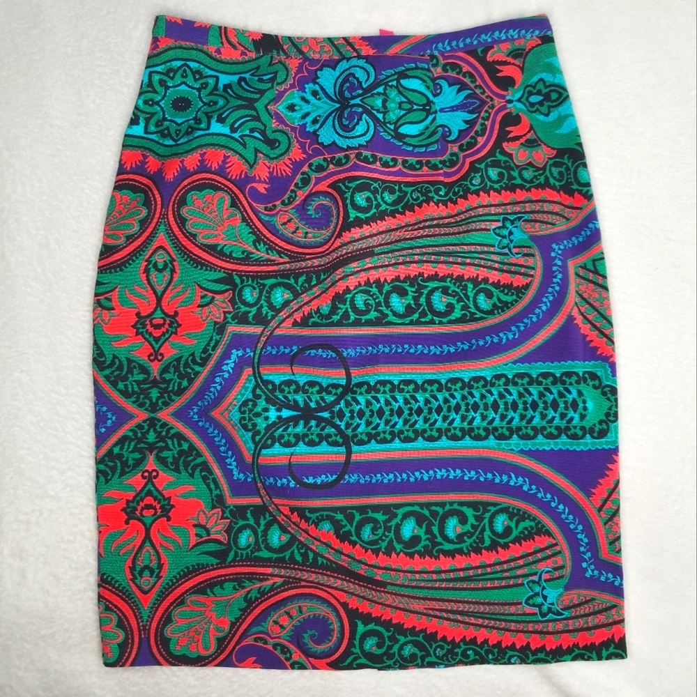 Anthropologie Plenty by Tracy Reese Size 6  Multi-colored Pencil Skirt